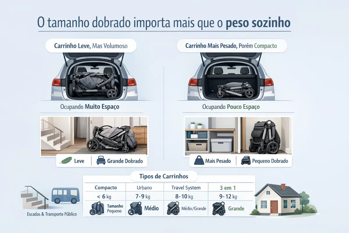 Peso e Dimensões: Cabe no Carro, Cabe na Rotina