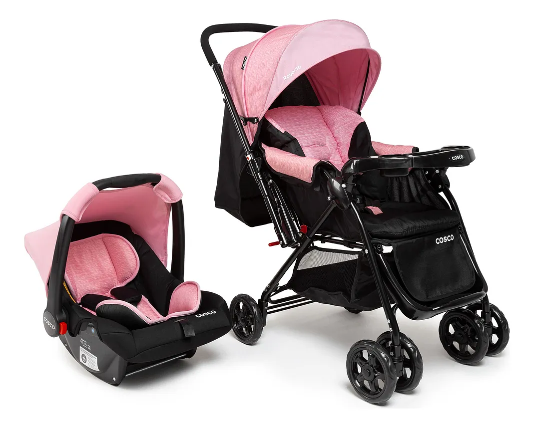 Cosco Kids Travel System Reverse Rosa Rajado