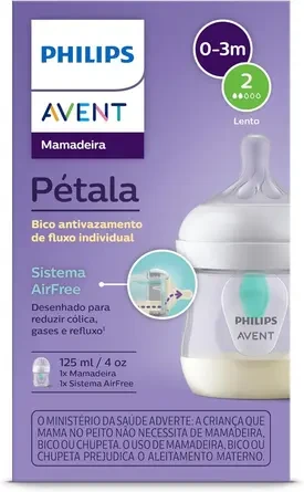 Mamadeira Pétala 3.0 Philips Avent AirFree